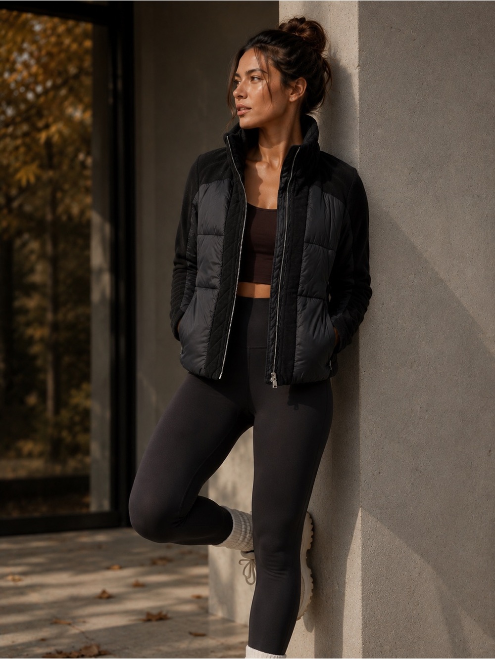 lululemon athletica Quilted Hybrid Jacket - Black